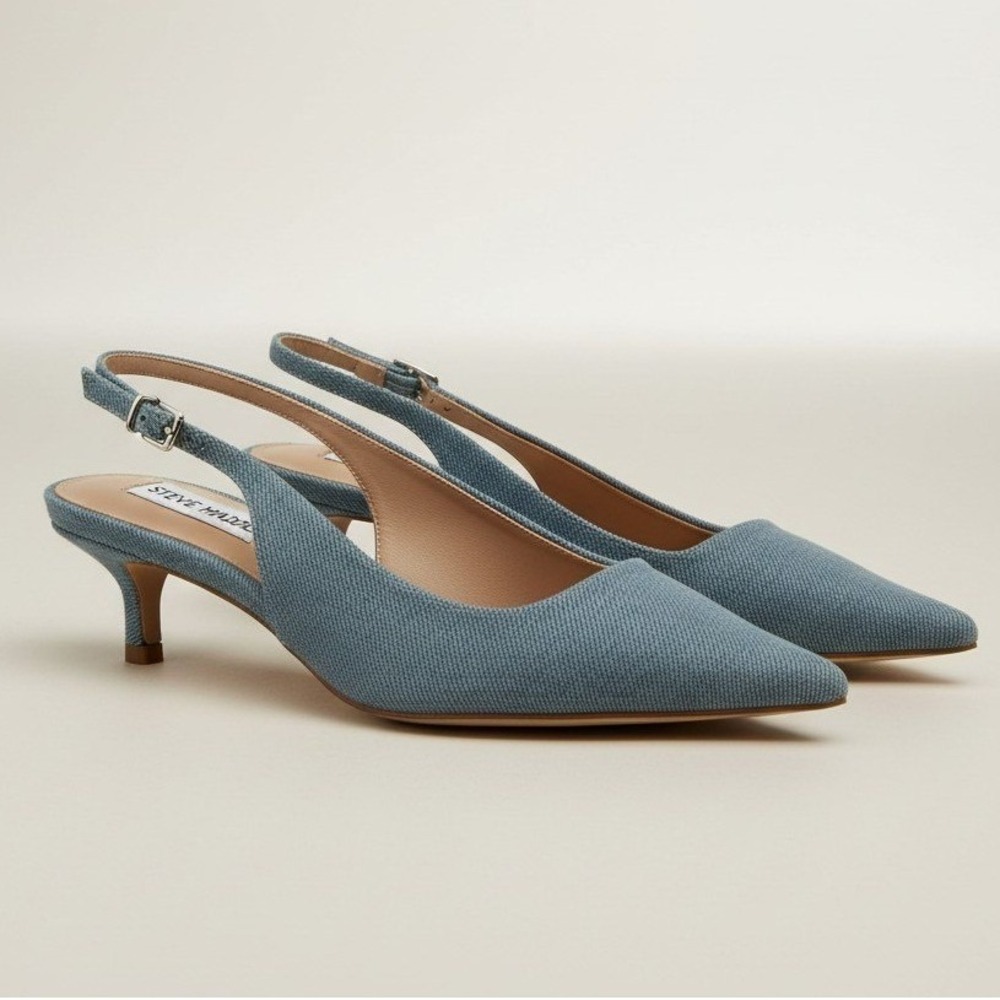 Steve Madden Kari Denim Fabric Sandals - Women's‎ Size 6.5 - Brand New